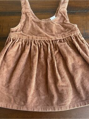 Carter's Rust Corduroy Tank Dress - Warm Brown Tone